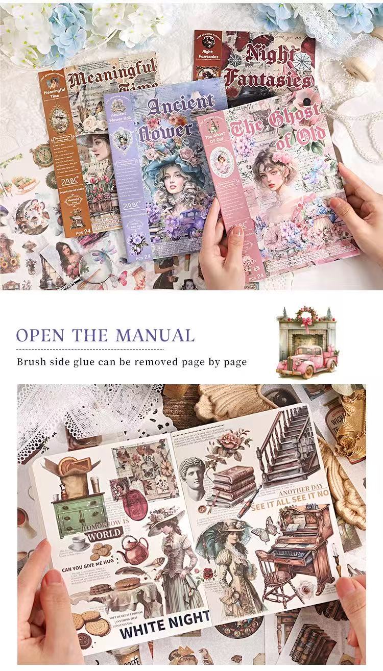 Sticker Book---Vintage Theme《Old Dream Voyage Series》