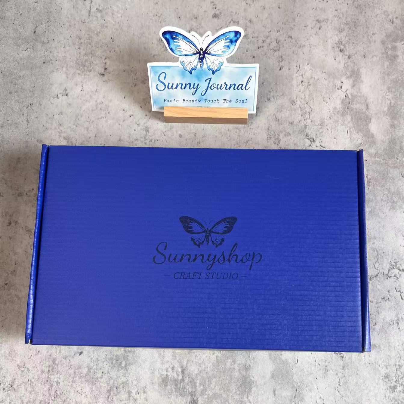 Mystery Cardbord Box For Journal Stickers/ Paper/ Tape(All Random Selections)