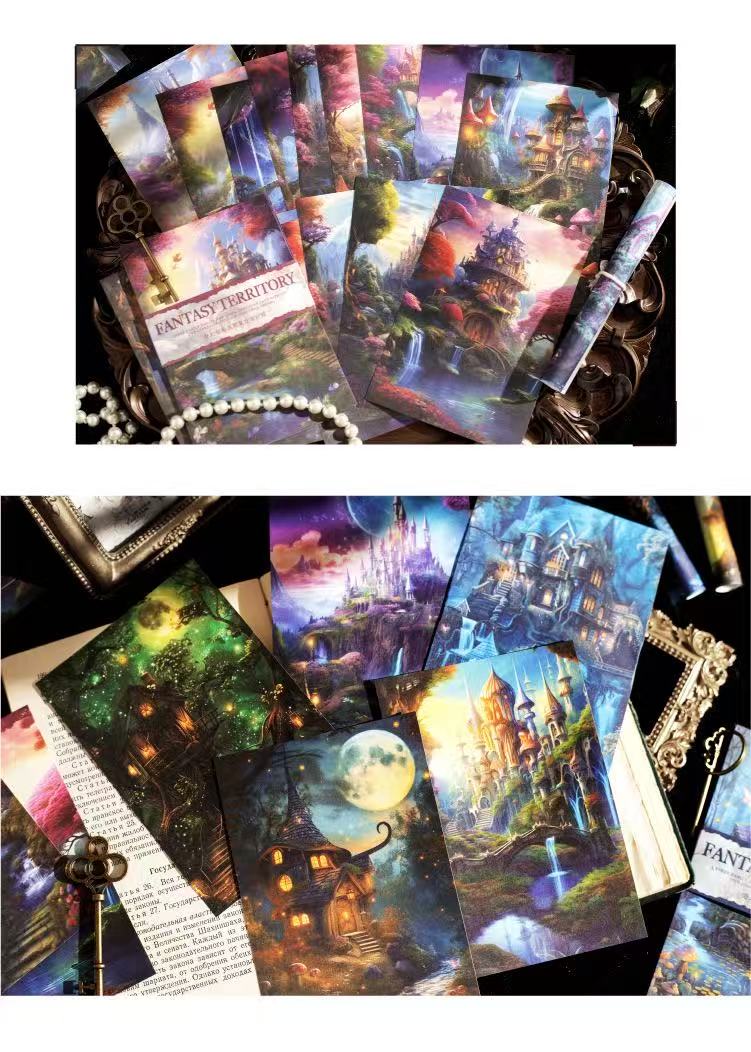 Magic Forest Background Scrapbook Paper 30 Sheets Per Pack