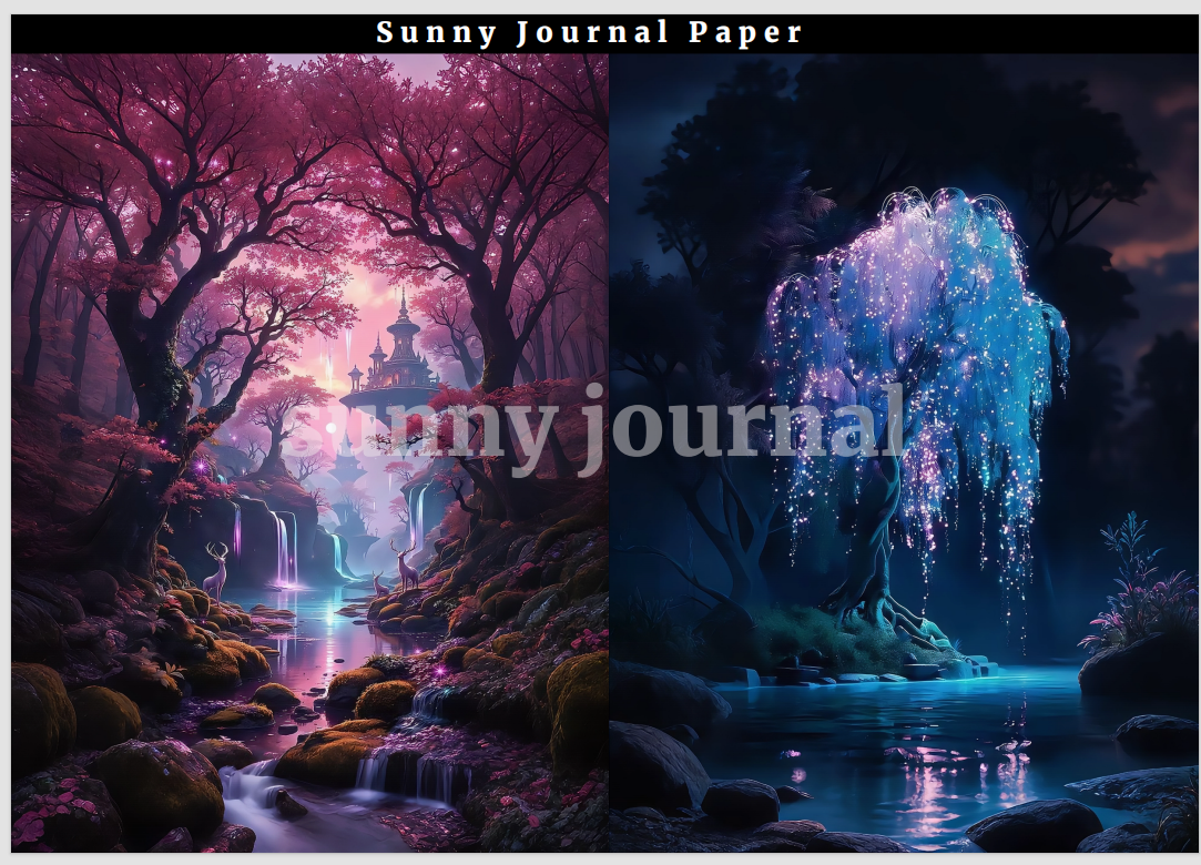 B0001-Fantasy A5 Paper 10 pcs no repeat