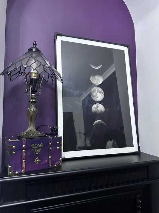 D001- Purple Wooden Box