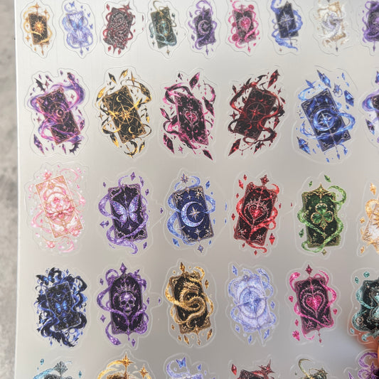 A0209--Magic Cards PET Sticker 1 Pcs A5 Size