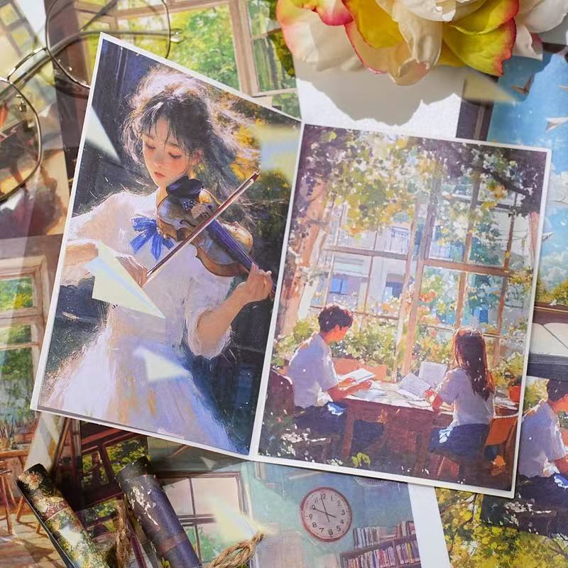 Vintage Watercolor Scrapbook Paper 30 Sheets Per Pack