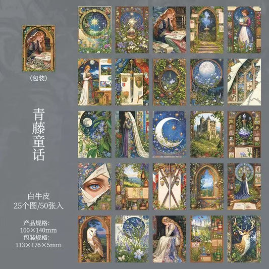Magic Fantasy Background Scrapbook Paper 50 Sheets Per Pack