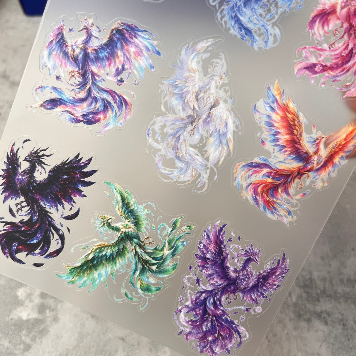 A0206--Phoenix PET Sticker 1 Pcs A5 Size
