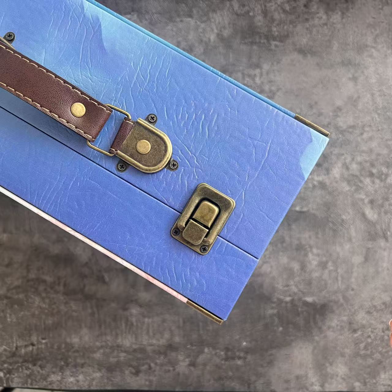 D0022 Cherry Girl and Blue Ocean Wooden Box