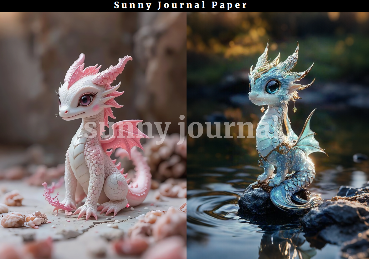 B0012-Dragon baby A5 Paper 10 pcs no repeat