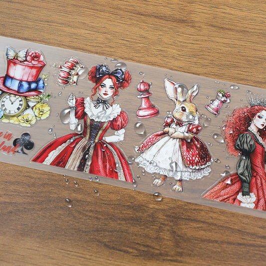 Tape Roll Set 《Fairy Blue Alice》PET Tape 4 rolls