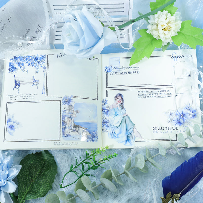 Tape Roll Set《Azure Blue》4 PET Rolls