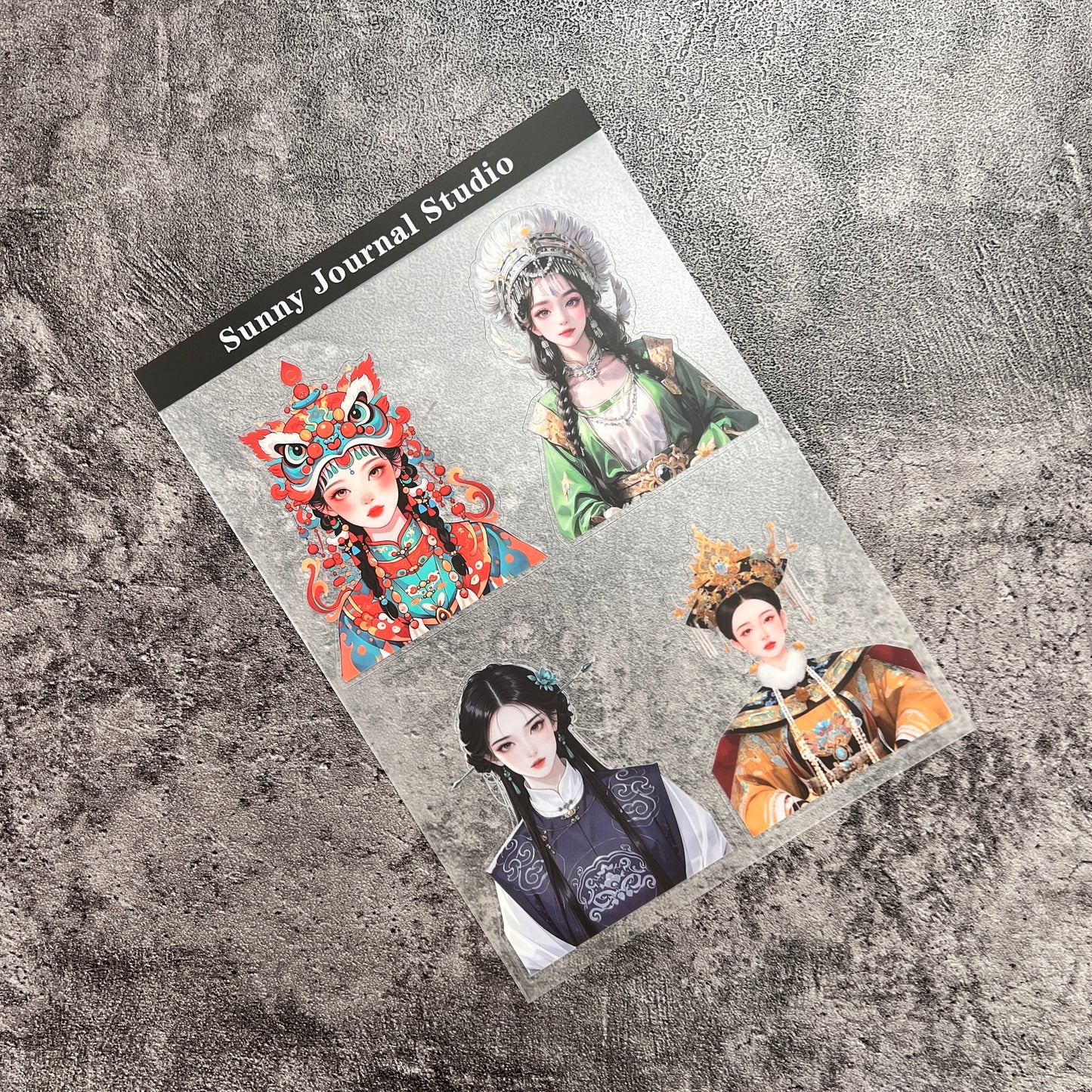 A0033-- Chinese Princess PET Sticker 1 Pcs A5 Size