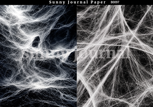 B0097-Halloween Spider Wed Background A5 paper 10pcs no repeat