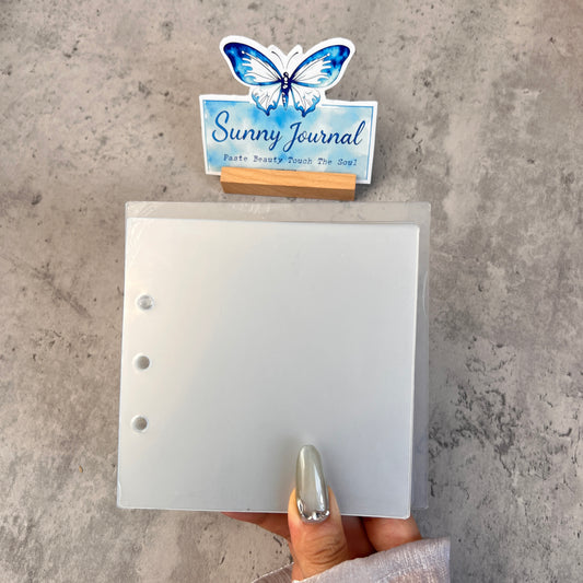 Square ATC cards 20 PVC inners+2 Covers +3 rings