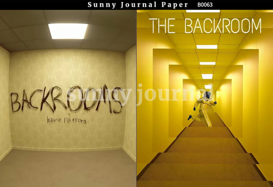 B0063-Game Creep Backrooms Paper A5 paper 10pcs no repeat