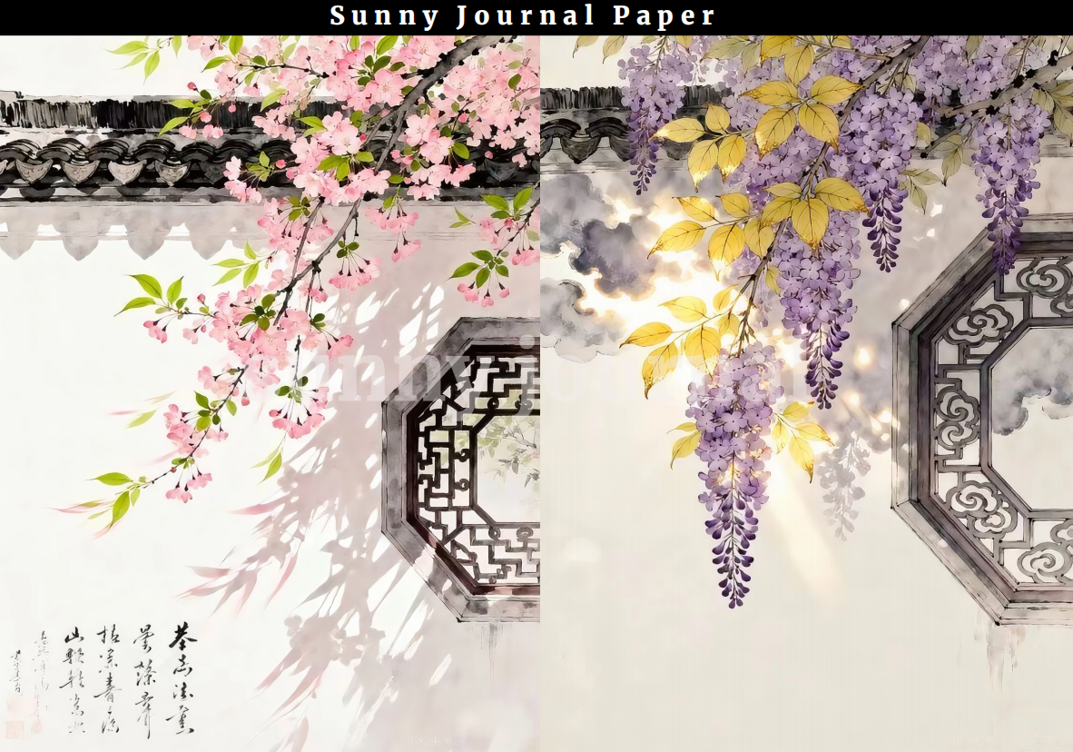 B0020-Chinese tradition style A5 Paper 10 pcs no repeat