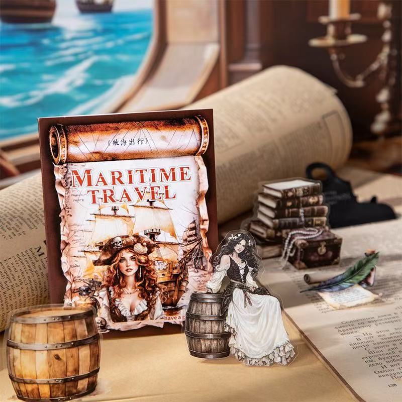 Voyage Series Ocean Scene PET Sticker Pack