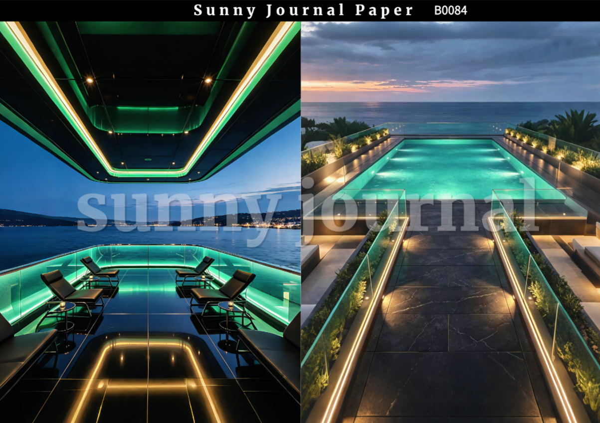 B0084-Luxury Interior Background A5 paper 10pcs no repeat