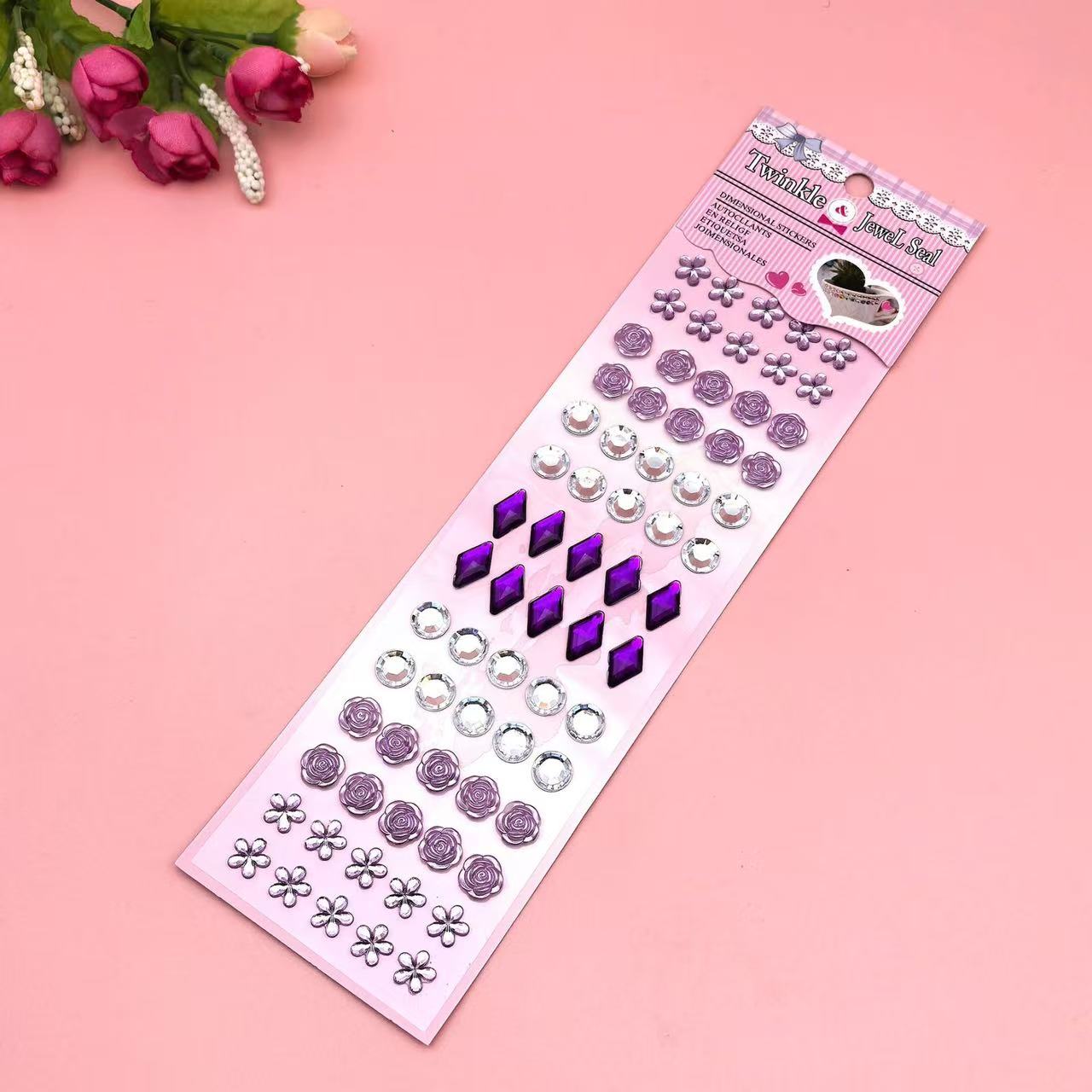 Colorful Gems 3D Stickers