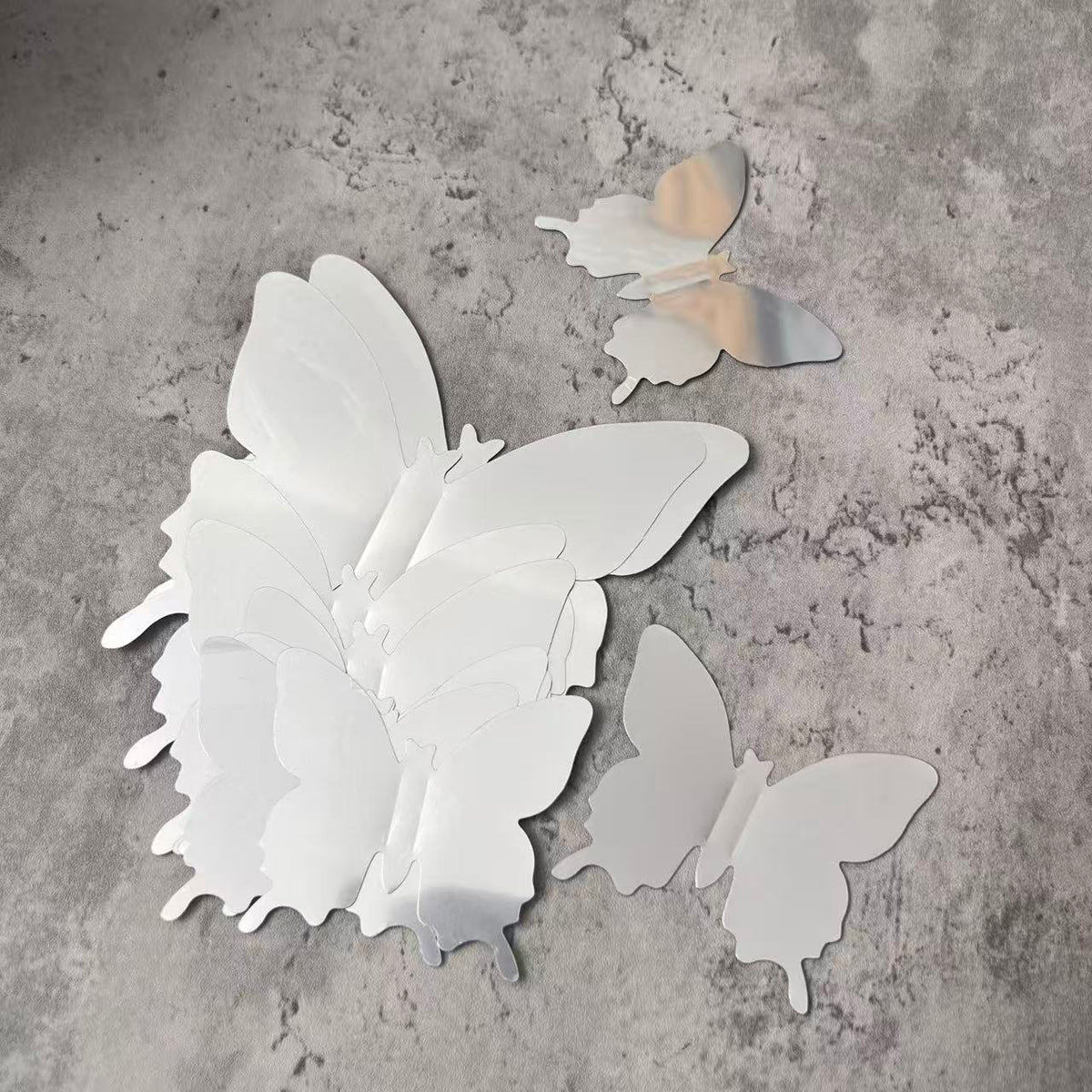 Reflective Mirror 3D Butterfly