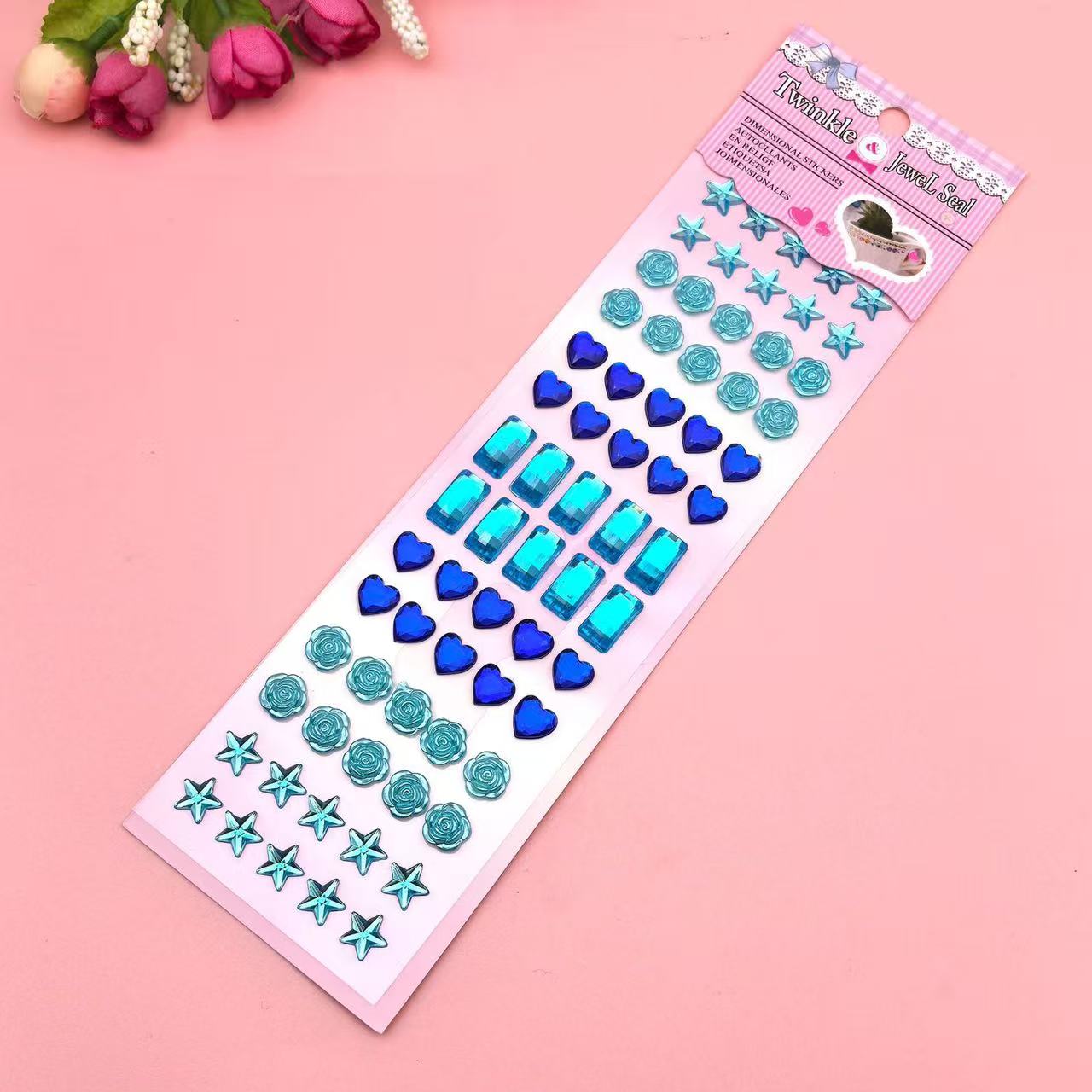 Colorful Gems 3D Stickers