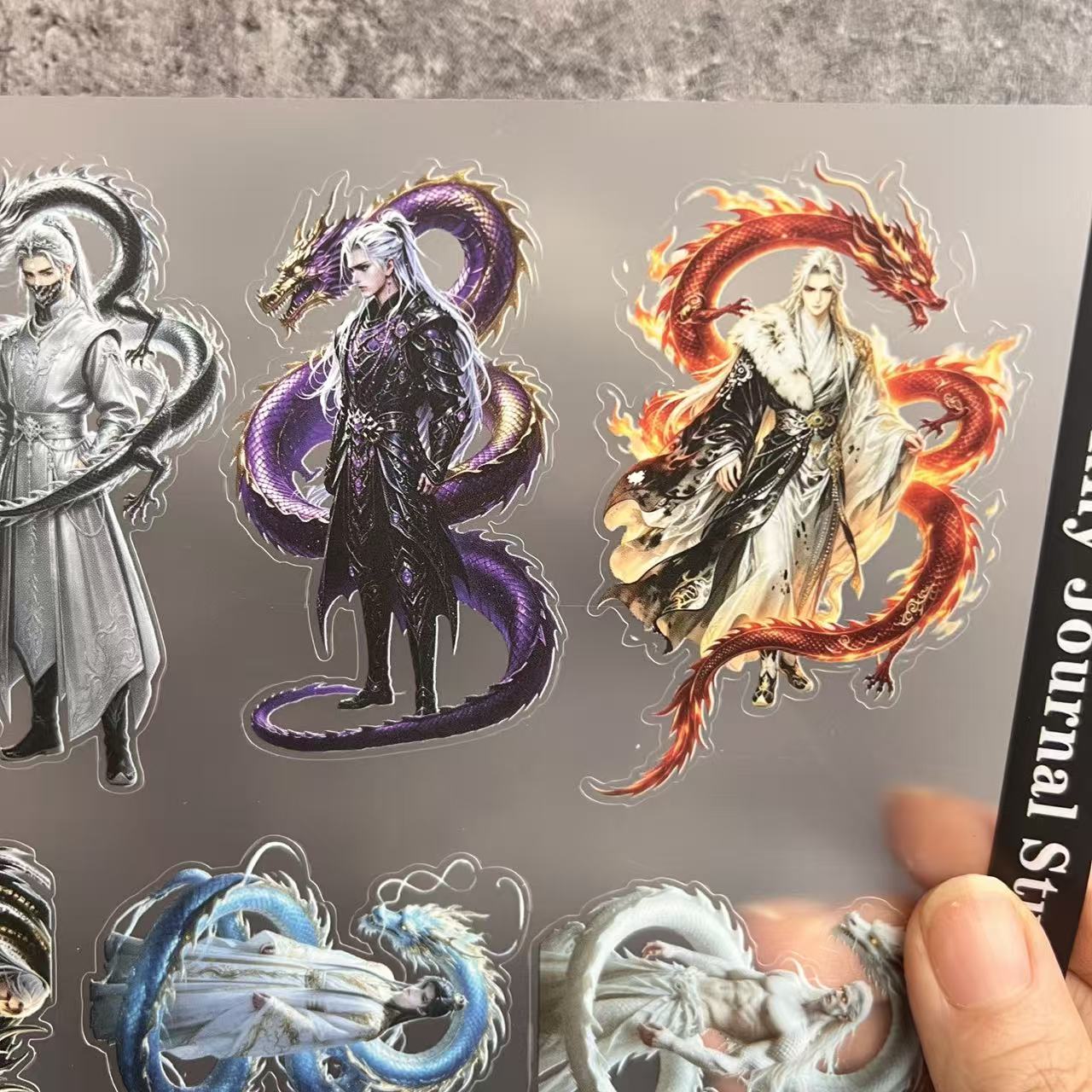 A0139--Traditional Dragon Boy PET Sticker 1 Pcs A5 Size