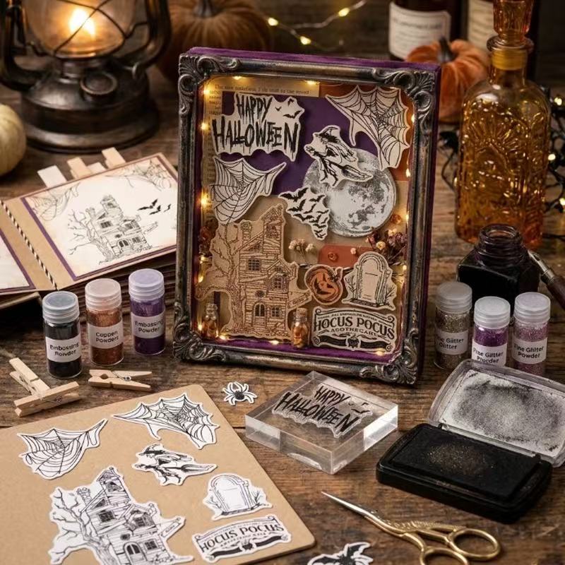 Creep Halloween Clear silicone Stamp