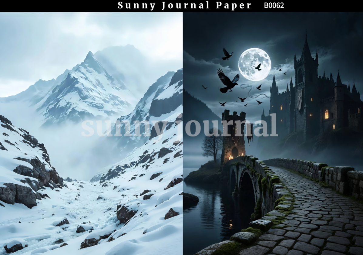 B0062-Medieval fantasy warfare Paper A5 paper 10pcs no repeat
