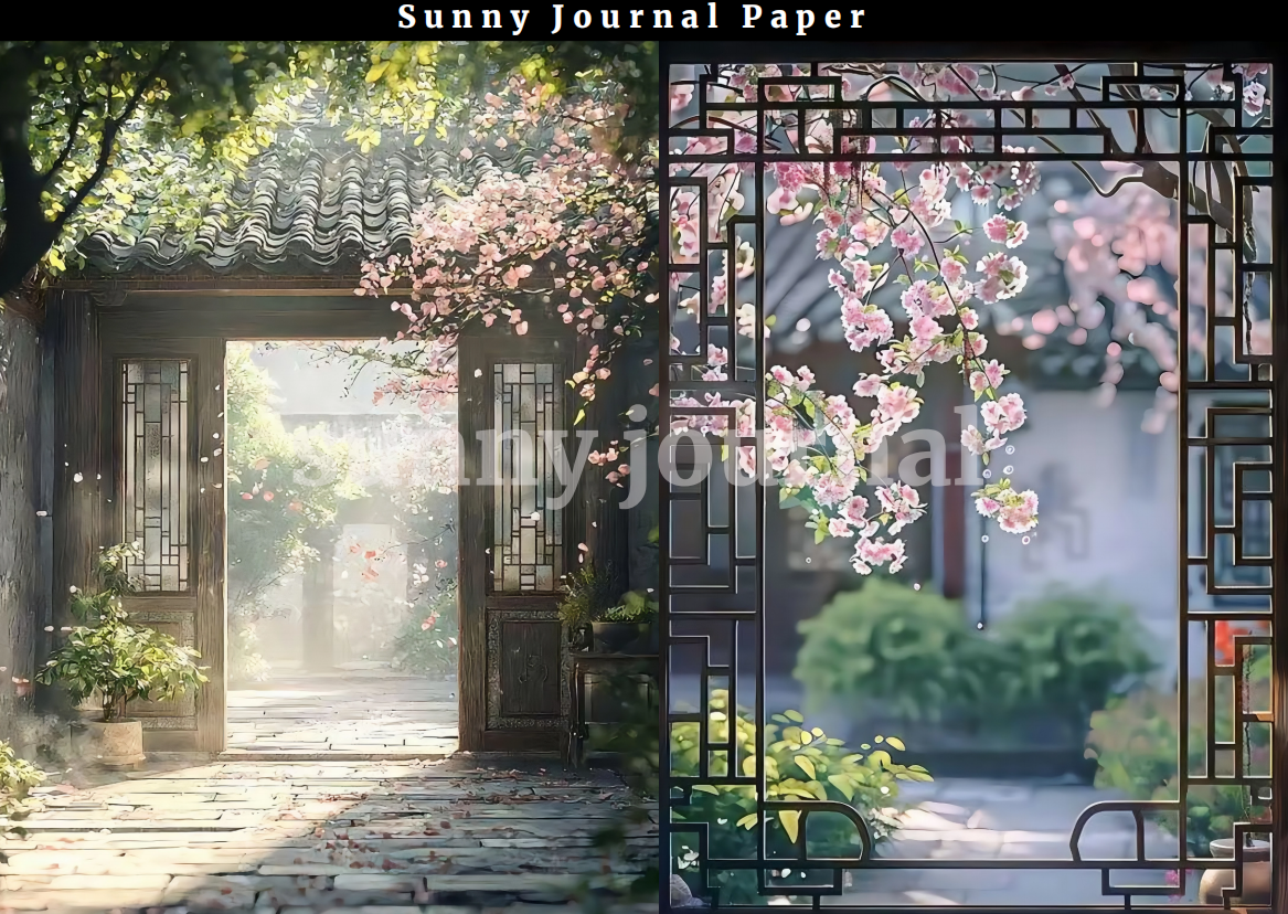 B0020-Chinese tradition style A5 Paper 10 pcs no repeat