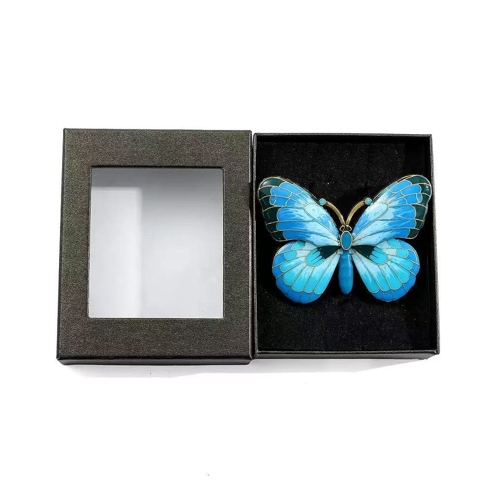 Oil-Painted Metal Butterfly Bookmark/Page Holder