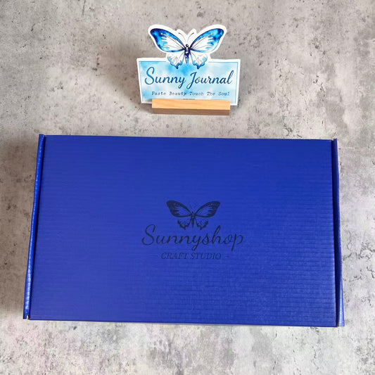 Mystery Cardbord Box For Journal Stickers/ Paper/ Tape（All Random Selections）