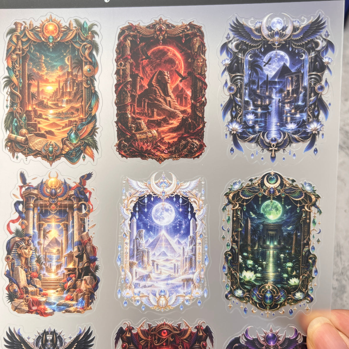 A0225--Epyptian Theme PET Sticker 1 Pcs A5 Size