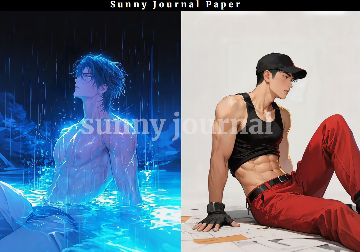 B0004-Spicy Boys A5 Paper 10 pcs no repeat