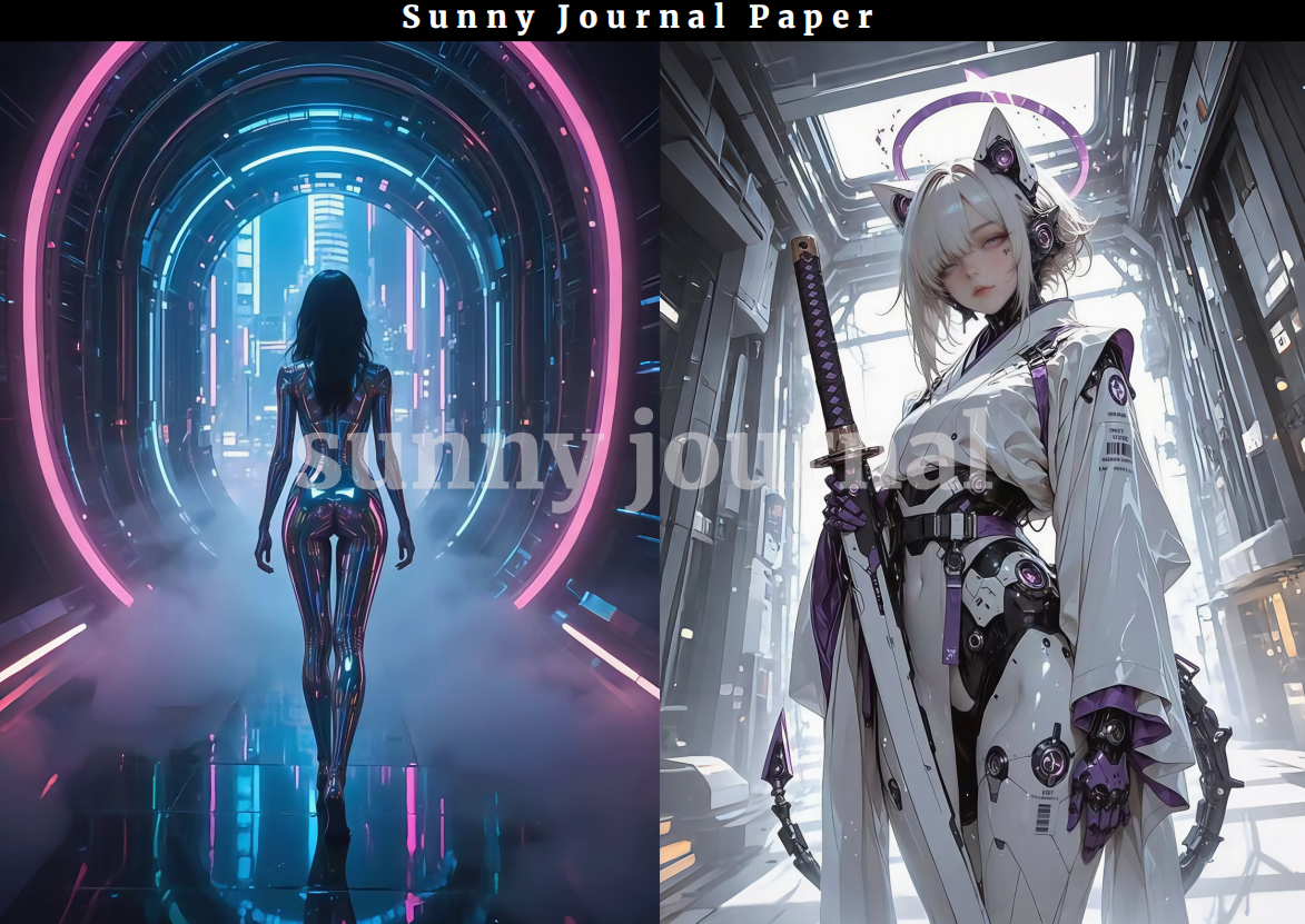 B0007-Cyber Punk A5 Paper 10 pcs no repeat