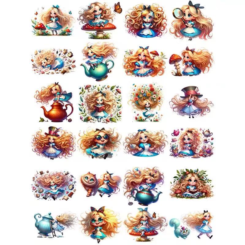 Alice in Wonderland Sticker Packs 11 designs