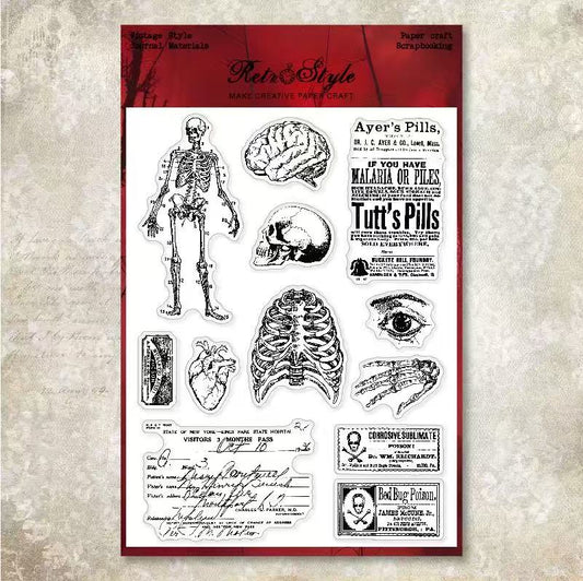 Creep Halloween Clear silicone Stamp