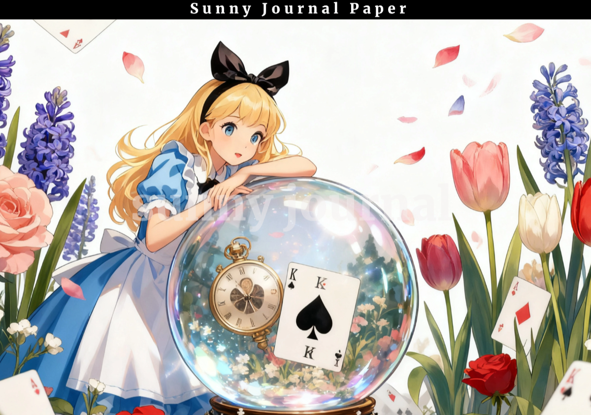 B0054-Alice of Wonderland A5 paper 15pcs no repeat