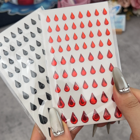 Gothic Tears Water drop 3D Stickers