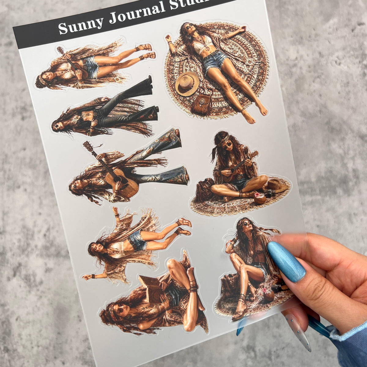 Custom‑made High-Definition A5 PET Stickers