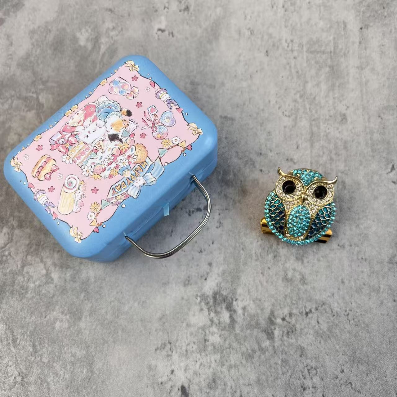 Sunny Handmade Blue Owl Journal Clips