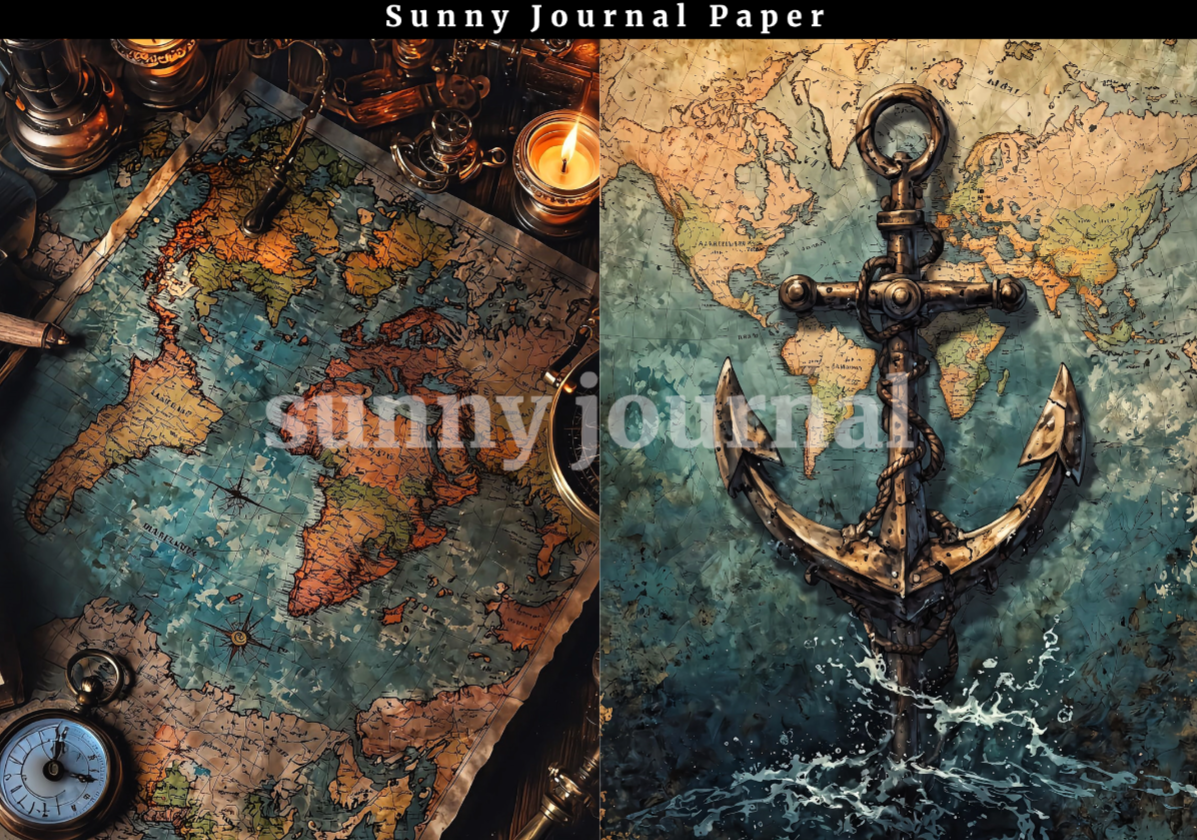 B0035-Maritime Series 10 images A5 paper no repeat