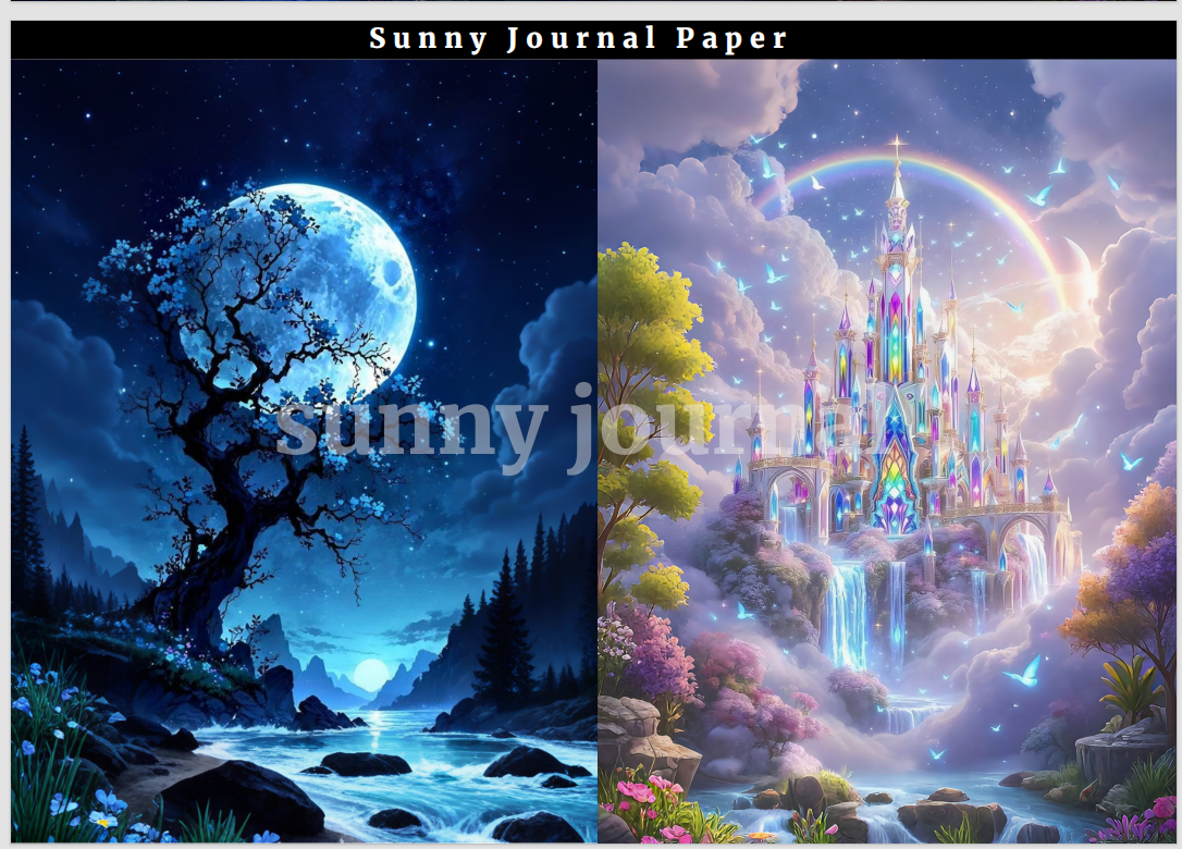 B0001-Fantasy A5 Paper 10 pcs no repeat