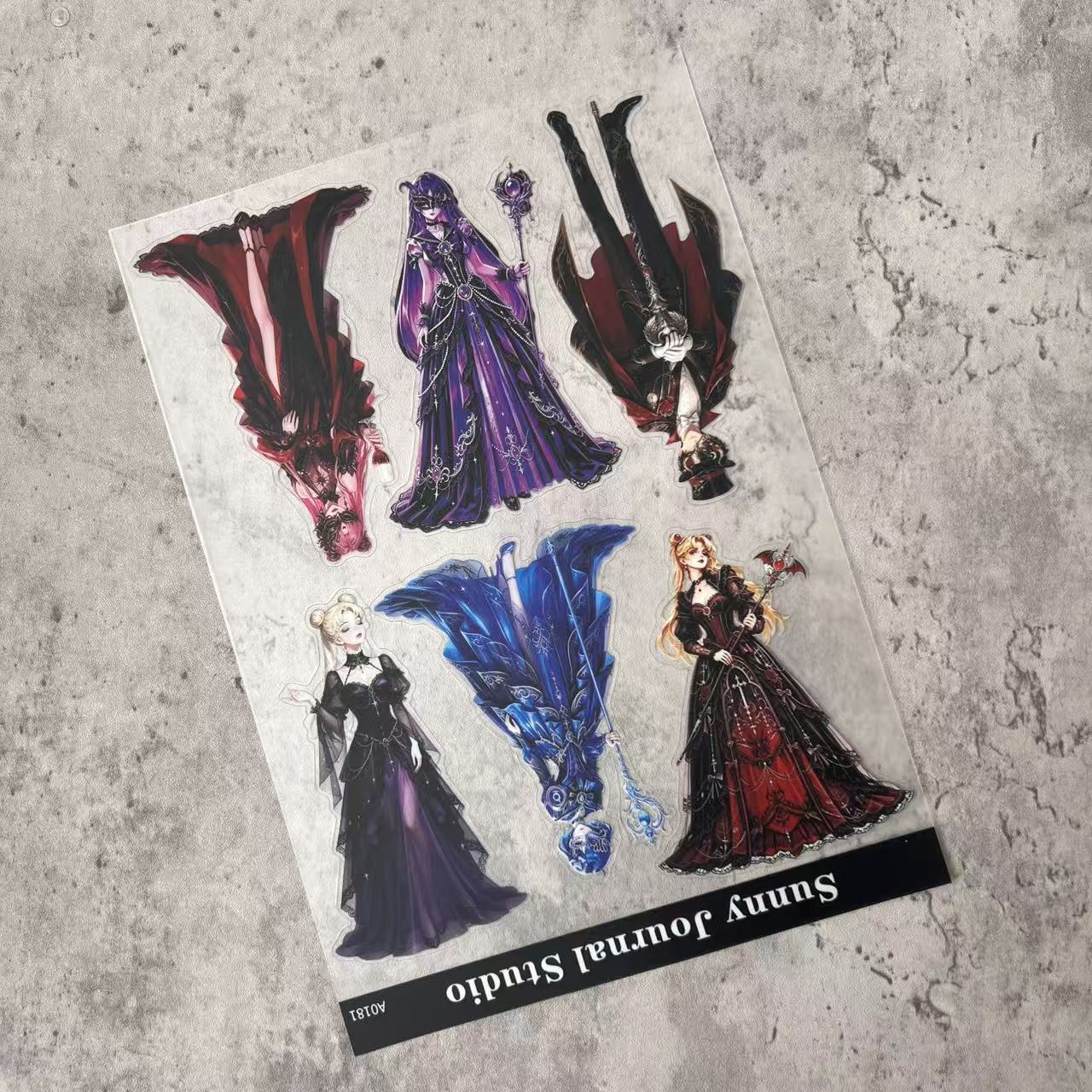 A0181--Gothic Magic Sailor Moon PET Sticker 1 Pcs A5 Size