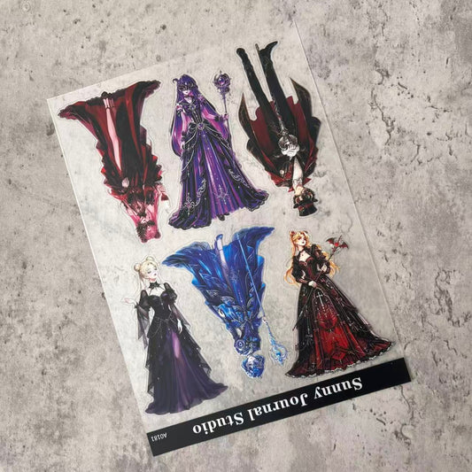 A0181--Gothic Magic Sailor Moon PET Sticker 1 Pcs A5 Size