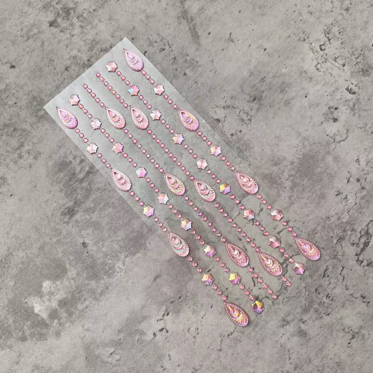Connected Strip Water Drop 3D Stickers