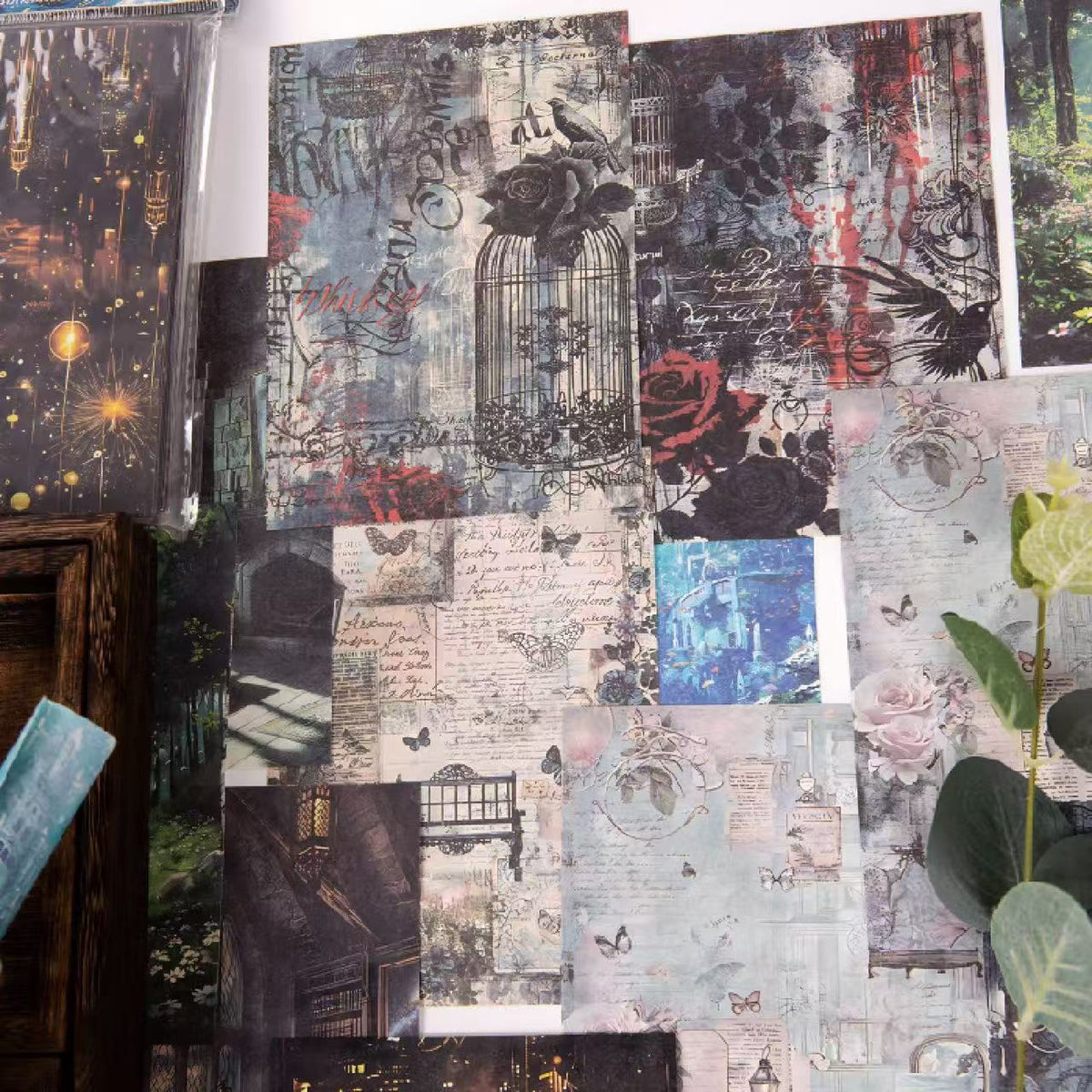 Time‑Fractured Shadows Series Scrapbook Paper 60 Sheets Per Pack