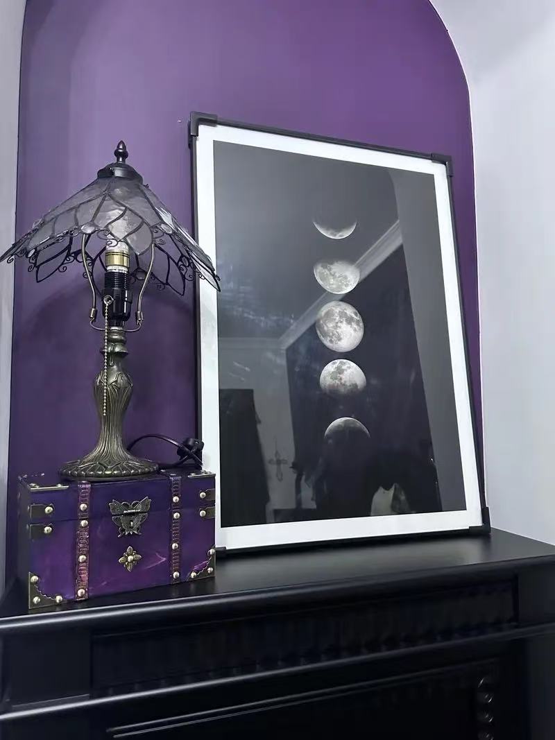 D001- Purple Wooden Box