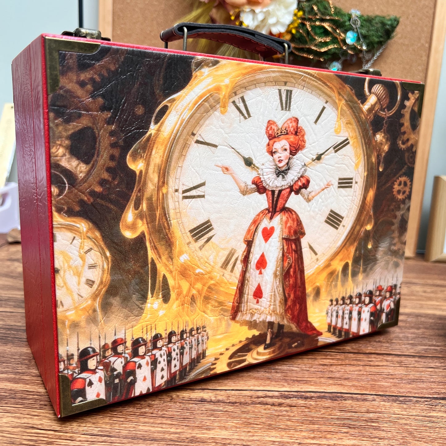D007-Alice Queen of Heart Wooden Box