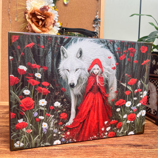 D008-The little red riding hood Wooden Box