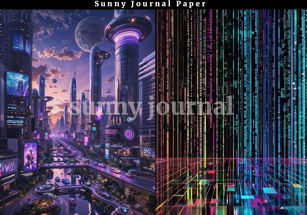B0007-Cyber Punk A5 Paper 10 pcs no repeat