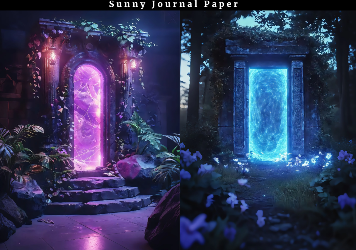 B0046-Magic Background A5 paper 10pcs no repeat