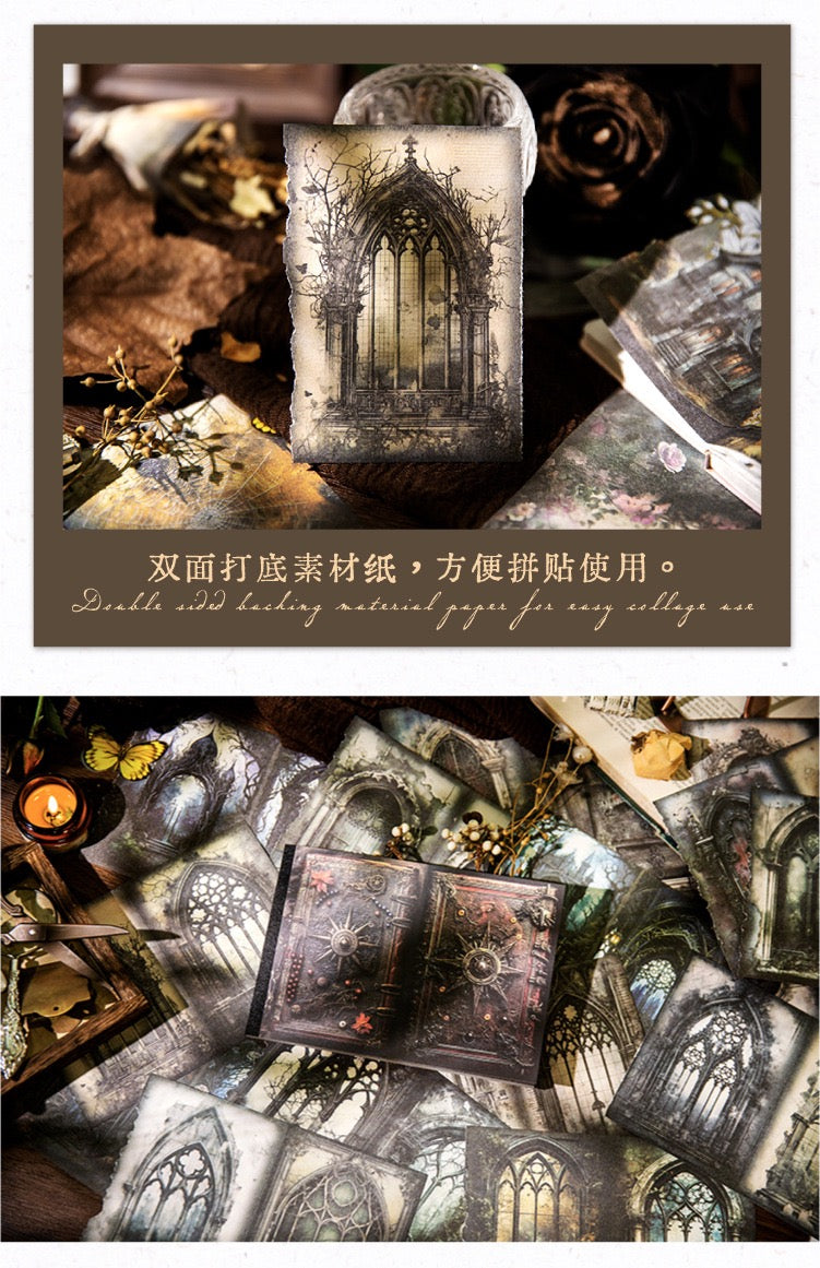 Gothic Window & Forest Scrapbook Paper 32 Sheets Per Pack